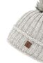 Strickm�tze mit Bommel Thermo-Fleece Beanie