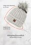 Strickm�tze mit Bommel Thermo-Fleece Beanie