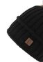 Strickm�tze mit Bommel Thermo-Fleece Beanie