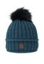 Strickm�tze mit Bommel Thermo-Fleece Beanie