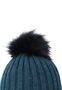 Strickm�tze mit Bommel Thermo-Fleece Beanie