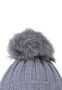 Warme Beanie Strickm�tze mit Fleece Innenfutter und Bommel
