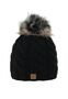 Beanie Bommelm�tze mit Zopfmuster Gef�ttert