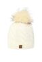 Beanie Bommelm�tze mit Zopfmuster Gef�ttert