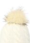 Beanie Bommelm�tze mit Zopfmuster Gef�ttert