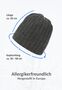 Strick Beanie mit Fleece-Innenfutter und glatter Oberfl�che