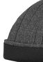 Strick Beanie mit Fleece-Innenfutter und glatter Oberfl�che