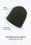 Strick Beanie mit Fleece-Innenfutter und glatter Oberfl�che