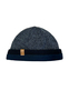 Strick Beanie mit Fleece Innenfutter und Melange Design