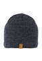 Strick Beanie mit Fleece Innenfutter und Melange Design