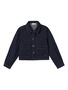 Jacke Denim Fly-Away Kragen Druckknopf