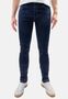 Feine Jeans Twill Denim mit Design-Falten und Kontrastn�hten