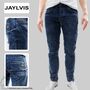 Denim Jeans mit Kontrastn�hten und Asid Waschung