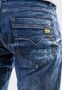 Denim Jeans mit Kontrastn�hten und Asid Waschung