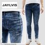 Jeans Slim FIt 5-Pocket Design Knopfverschluss