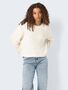 Strickpullover Relaxed Fit flauschiger Stoff