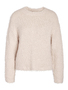 Strickpullover Relaxed Fit flauschiger Stoff