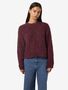 Strickpullover Relaxed Fit flauschiger Stoff
