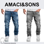 Herren Jeans Regular Fit Rei�verschluss  5-Pocket A&S