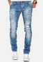 Design Jeans Stretch Denim Pants Destroyed -Look A&S