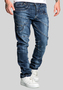 Design Jeans Regular Stretch Denim Pants Patchwork-Look A&S