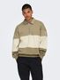 Pullover Sweatshirt Polokragen Locker geschnitten
