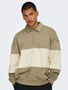 Pullover Sweatshirt Polokragen Locker geschnitten