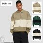 Pullover Sweatshirt Polokragen Locker geschnitten