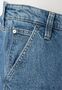 Jeans 5-Pocket-Denim Druckknopf mittlere Taille