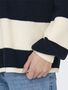 Cooler Ripp Strickpullover Dropped Shoulder 