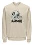 Weiches Rundhals Sweatshirt Eagles / Raiders Langarm Pullover
