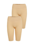Leggingshorts 2er-Set Figurformend Gerippter Bund