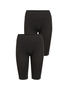 Leggingshorts 2er-Set Figurformend Gerippter Bund