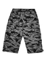 Leichte Zip Off Bermuda Shorts mit Camouflage und Taschen