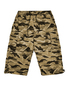 Leichte Zip Off Bermuda Shorts mit Camouflage und Taschen