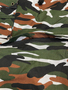 Leichte Zip Off Bermuda Shorts mit Camouflage und Taschen