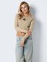 Crop Top Langarmshirt mit Cut-out