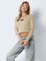 Crop Top Langarmshirt mit Cut-out