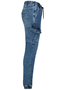 Jogger-Jeans mit Kordelzug und Cargotaschen