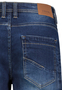 Denim Bermuda Jeansshorts mit Umschlag Saum