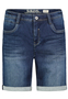 Denim Bermuda Jeansshorts mit Umschlag Saum