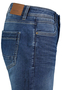 Denim Bermuda Jeansshorts mit Umschlag Saum