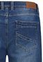 Denim Bermuda Jeansshorts mit Umschlag Saum