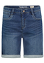 Denim Bermuda Jeansshorts mit Umschlag Saum