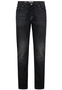 Slim Fit Jeans mit Used-Denim Waschung und Tunnelzug