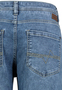 Slim Fit Jeans mit Used-Denim Waschung und Tunnelzug