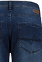 Slim Fit Jeans mit Used-Denim Waschung und Tunnelzug