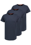 3er Pack Herren T-Shirts mit Rundhals und Rollkante
