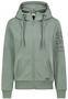 Kapuzenjacke mit Rei�verschluss und Logodetail
