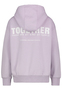 Kapuzenpullover mit K�ngurutasche und Slogan-Print 